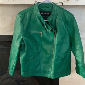 3/4 arm length green River Island Jacket